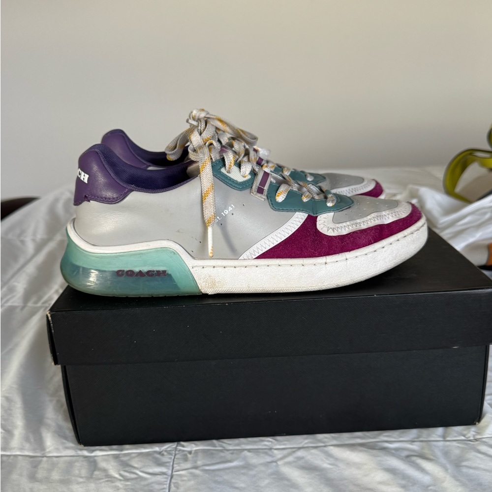 Coach Purple and Teal Sneakers - Picture 4 of 4